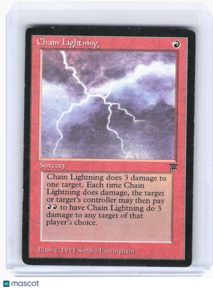 1994 Magic: The Gathering—Chain Lightning Legends—Common Nonfoil [Damaged]