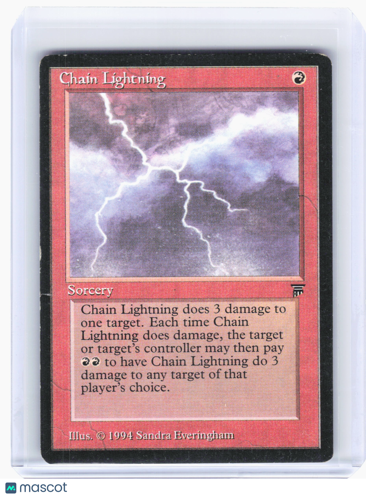 1994 Magic: The Gathering—Chain Lightning Legends—Common Nonfoil [Damaged]