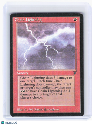1994 Magic: The Gathering—Chain Lightning Legends—Common Nonfoil [Damaged]