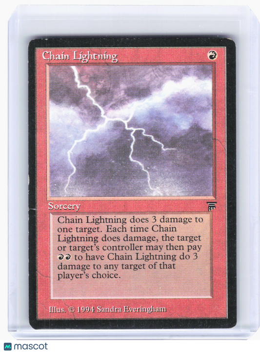 1994 Magic: The Gathering—Chain Lightning Legends—Common Nonfoil [Damaged]