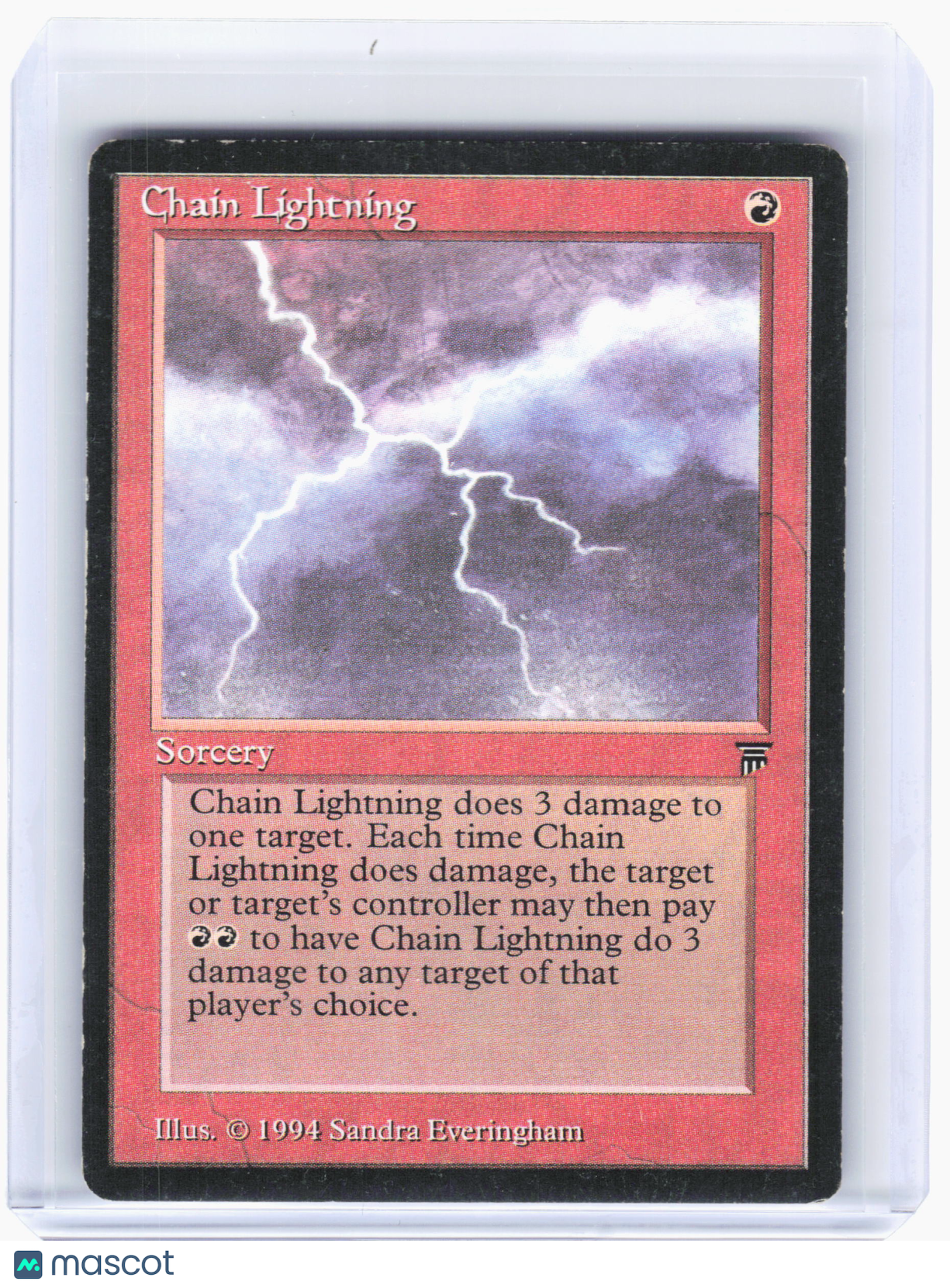 1994 Magic: The Gathering—Chain Lightning Legends—Common Nonfoil [Damaged]