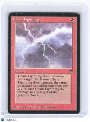 1994 Magic: The Gathering—Chain Lightning Legends—Common Nonfoil [Damaged]