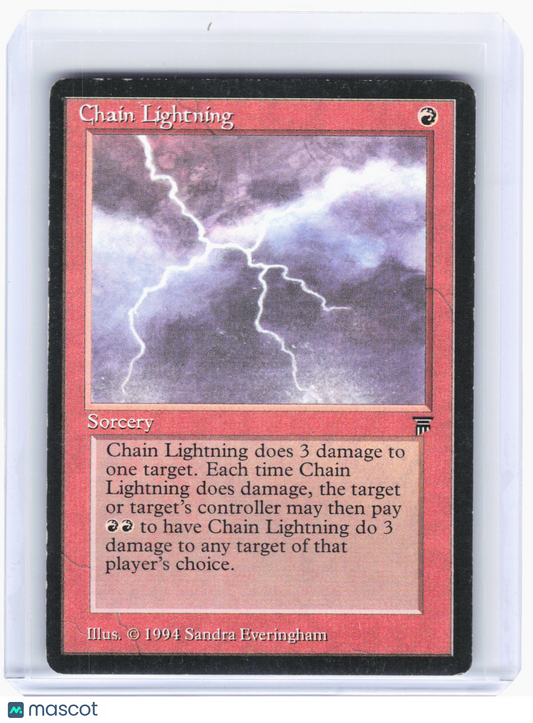 1994 Magic: The Gathering—Chain Lightning Legends—Common Nonfoil [Damaged]