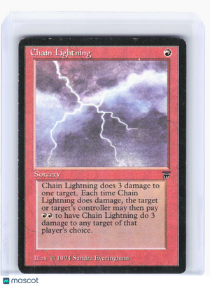 1994 Magic: The Gathering—Chain Lightning Legends—Common Nonfoil [Damaged]