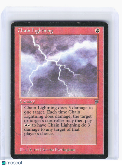 1994 Magic: The Gathering—Chain Lightning Legends—Common Nonfoil [Damaged]