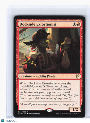 Magic: The Gathering—Dockside Extortionist #24 Commander 2019—Rare Nonfoil [LP]