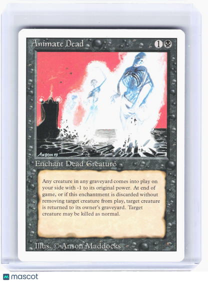 1994 Magic: The Gathering—Animate Dead Revised Edition—Uncommon Nonfoil