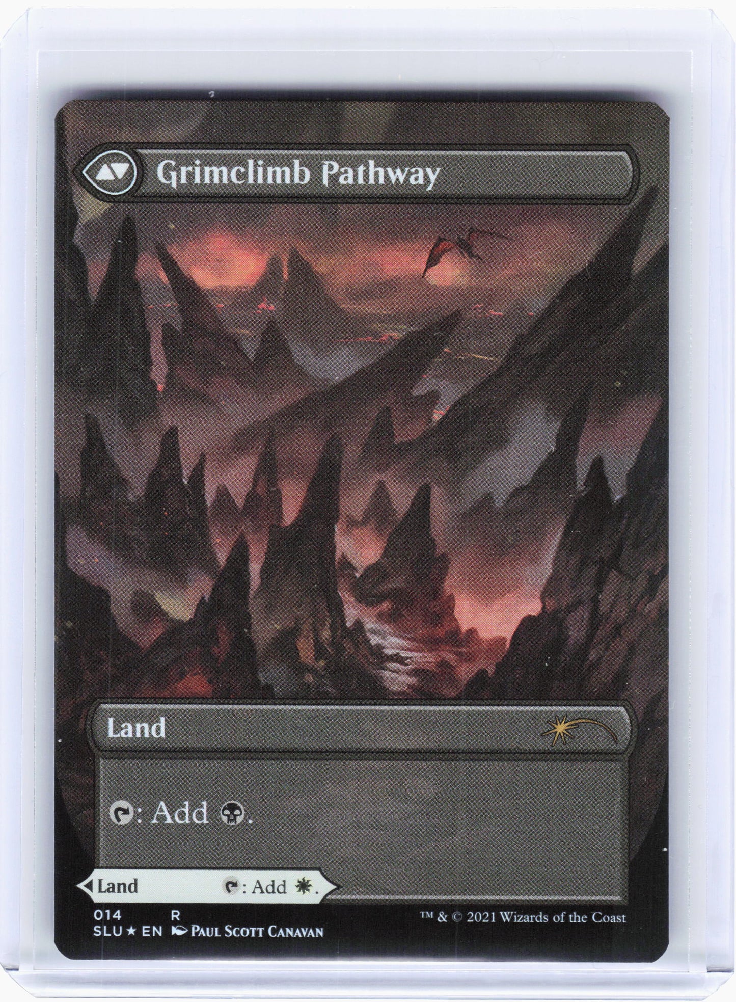 2021 MTG—Brightclimb Pathway #14 SLU—Rare Foil (Double-Sided) (Borderless)