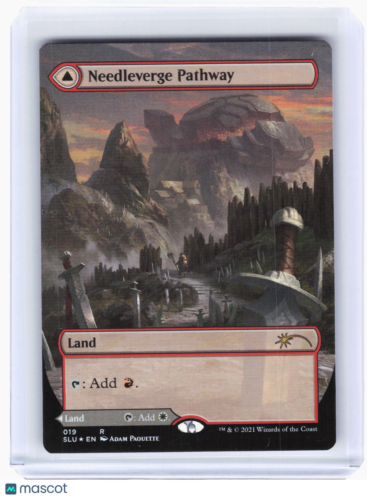 2021 MTG—Needleverge Pathway #19 SLU—Rare Foil (Double-Sided) (Borderless)