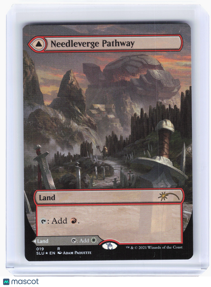 2021 MTG—Needleverge Pathway #19 SLU—Rare Foil (Double-Sided) (Borderless)