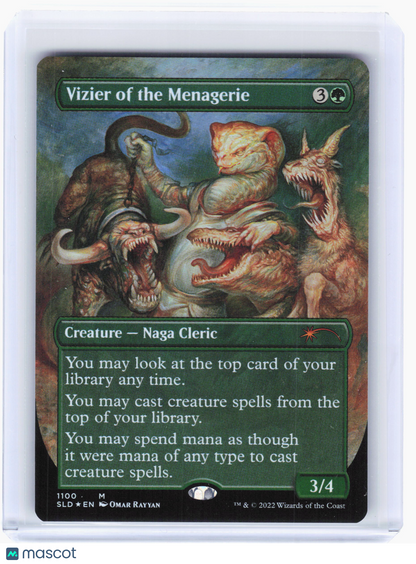 2022 Magic: TG—Vizier of the Menagerie #1100 SLD—Mythic Foil (Borderless)