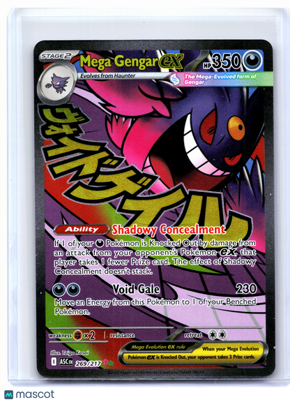 2026 Pokemon—Mega Gengar ex #269/217 Ascended Heroes—Mega Attack Rare Holo