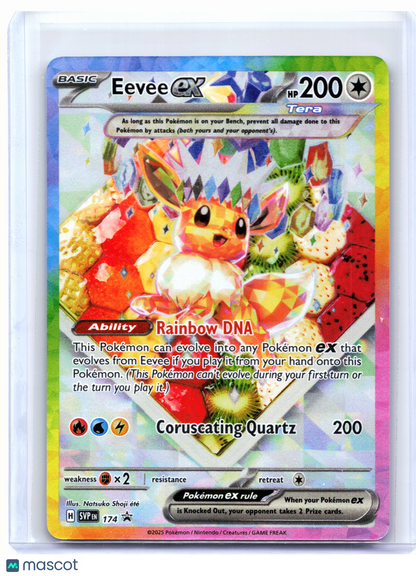 2025 Pokemon—Eevee ex #174 Scarlet & Violet Promo—Black Star Promo Holo