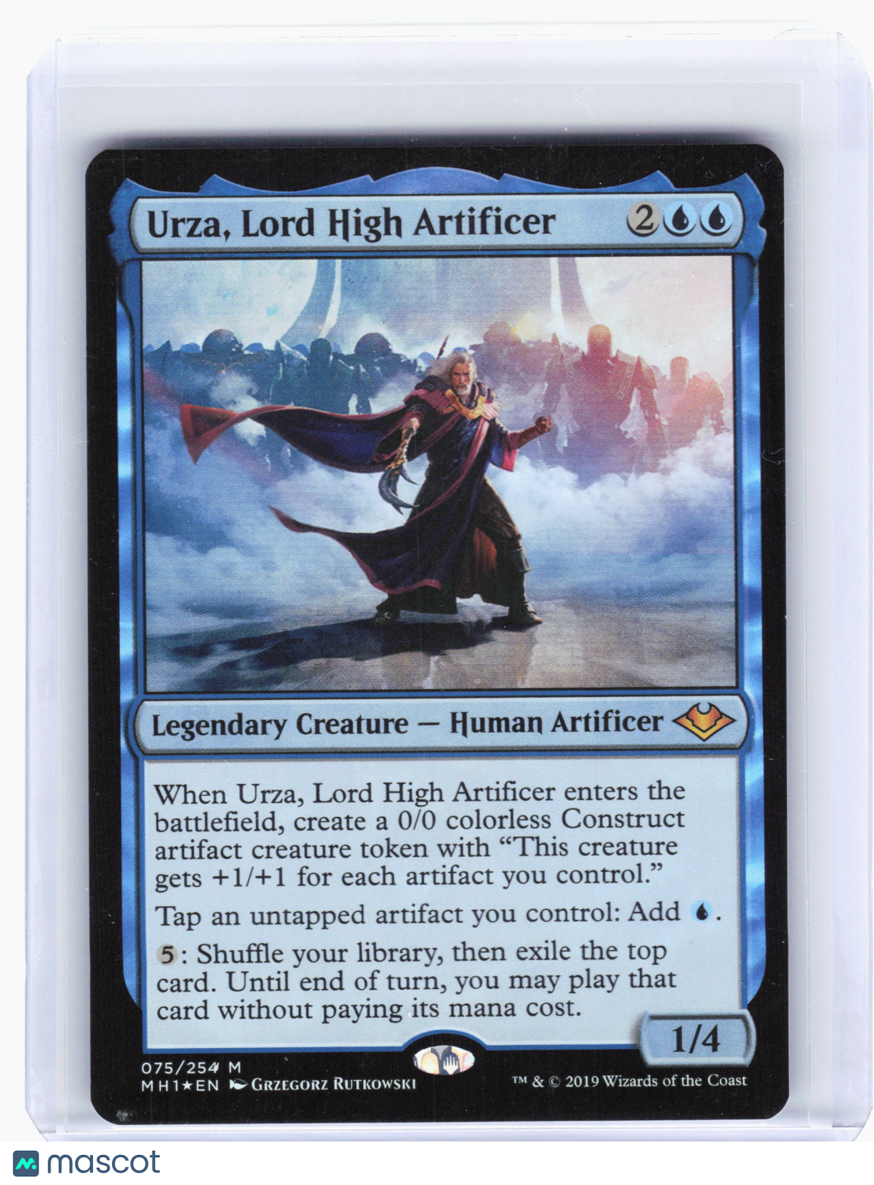 2019 Magic: TG—Urza, Lord High Artificer #75 Modern Horizons—Mythic Foil [MP]
