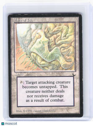 1994 Magic: The Gathering—Maze of Ith #117 The Dark—Uncommon Nonfoil [Damaged]