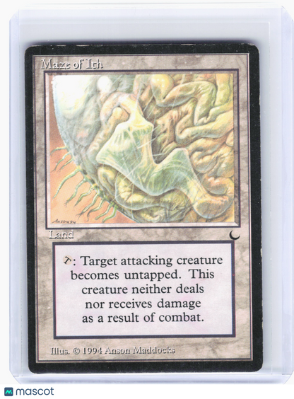 1994 Magic: The Gathering—Maze of Ith #117 The Dark—Uncommon Nonfoil [Damaged]