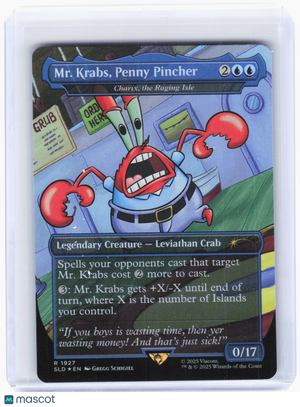 2025 Magic: TG—Mr. Krabs, Penny Pincher #1927 SLD—Rare Rainbow Foil (Borderless)