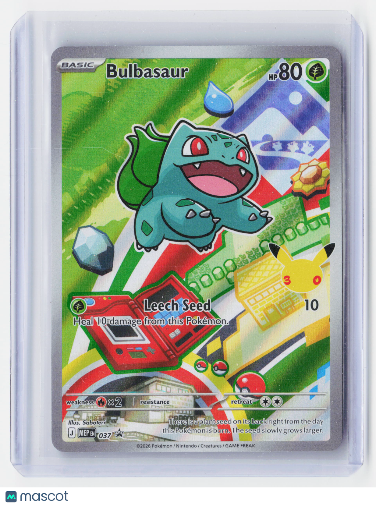 2026 Pokemon TCG—Bulbasaur #037 Journey Together—Illustrator Set Holo