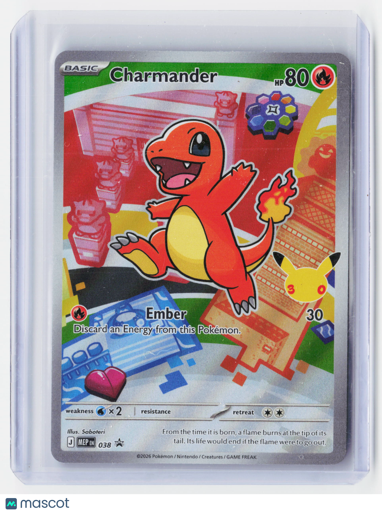 Pokemon—Charmander #038 2026 Mega Evolution – Ascended Heroes— Illustrator Set
