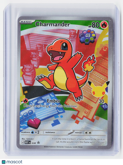 Pokemon—Charmander #038 2026 Mega Evolution – Ascended Heroes— Illustrator Set