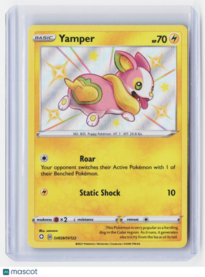 2021 Pokemon—Yamper #SV039/SV122 Shining Fates: Shiny Vault—Shiny Holo Rare