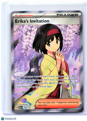 2023 Pokemon—Erika's Invitation #196/165 Scarlet & Violet 151—Ultra Rare Holo