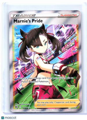 2022 Pokemon—Marnie's Pride (Full Art) #171/172 Brilliant Stars—Ultra Rare Holo