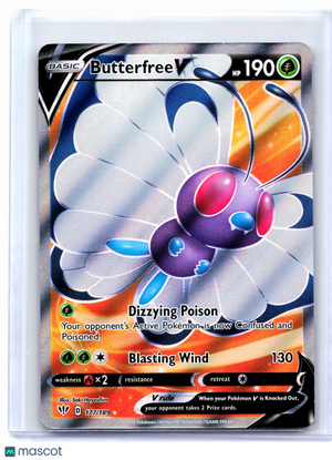 2020 Pokemon—Butterfree V #177/189 Darkness Ablaze—Ultra Rare Holo