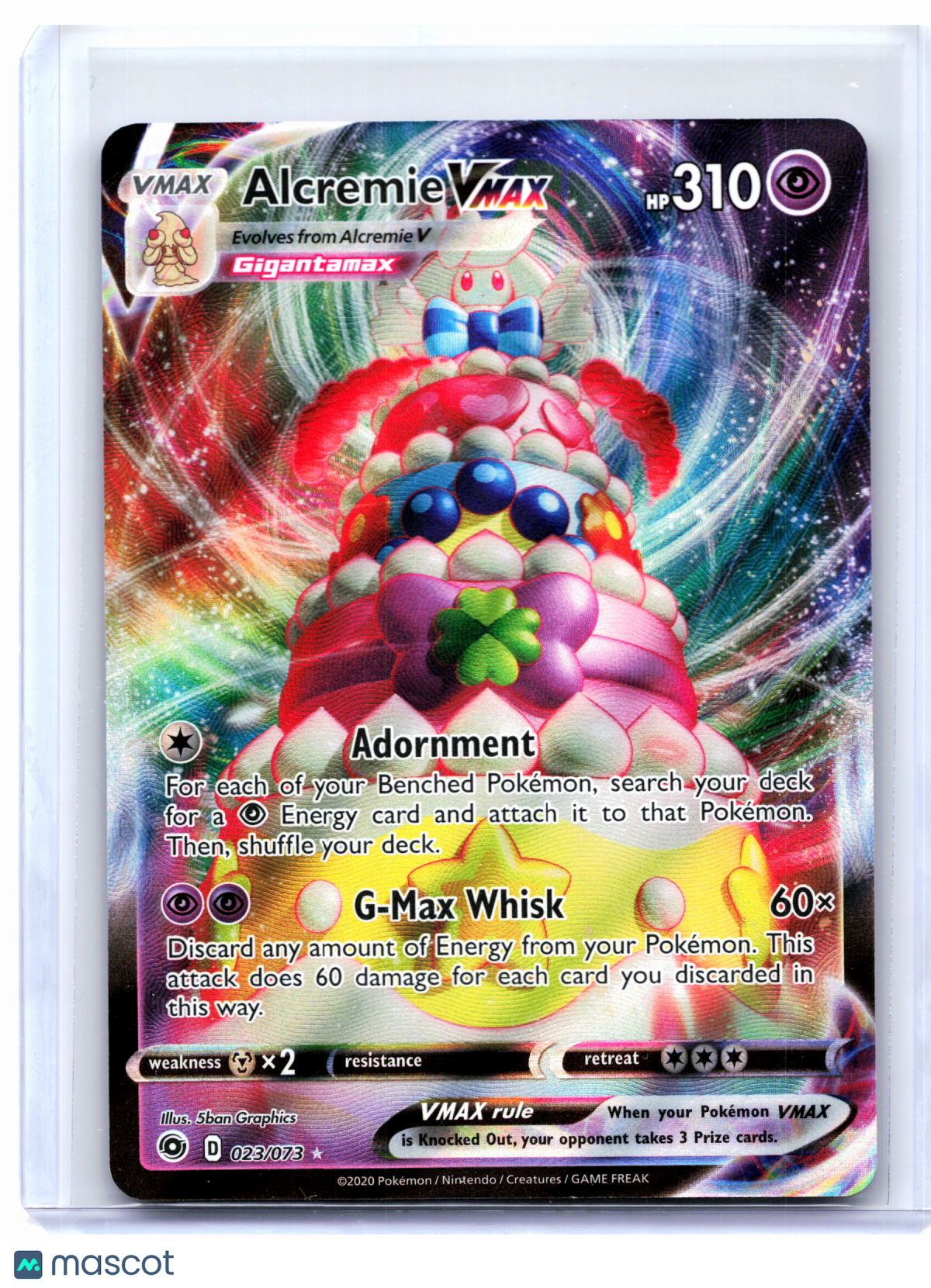2020 Pokemon—Alcremie VMAX #023/073 Champion’s Path—Ultra Rare Holo