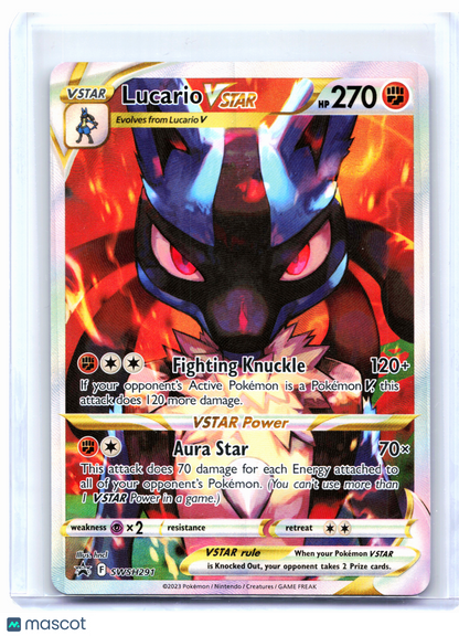 2023 Pokemon—Lucario VSTAR #SWSH291 Sword & Shield Promos—Black Star Promo Holo
