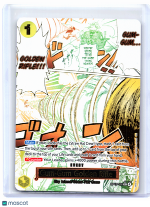 2026 One Piece—Gum-Gum Golden Rifle (Alternate Art) #OP15-116—Rare Foil