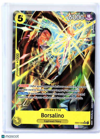 2026 One Piece—Borsalino (Alt Art) #EB04-058 Adventure on Kami's Island—SR [LP]