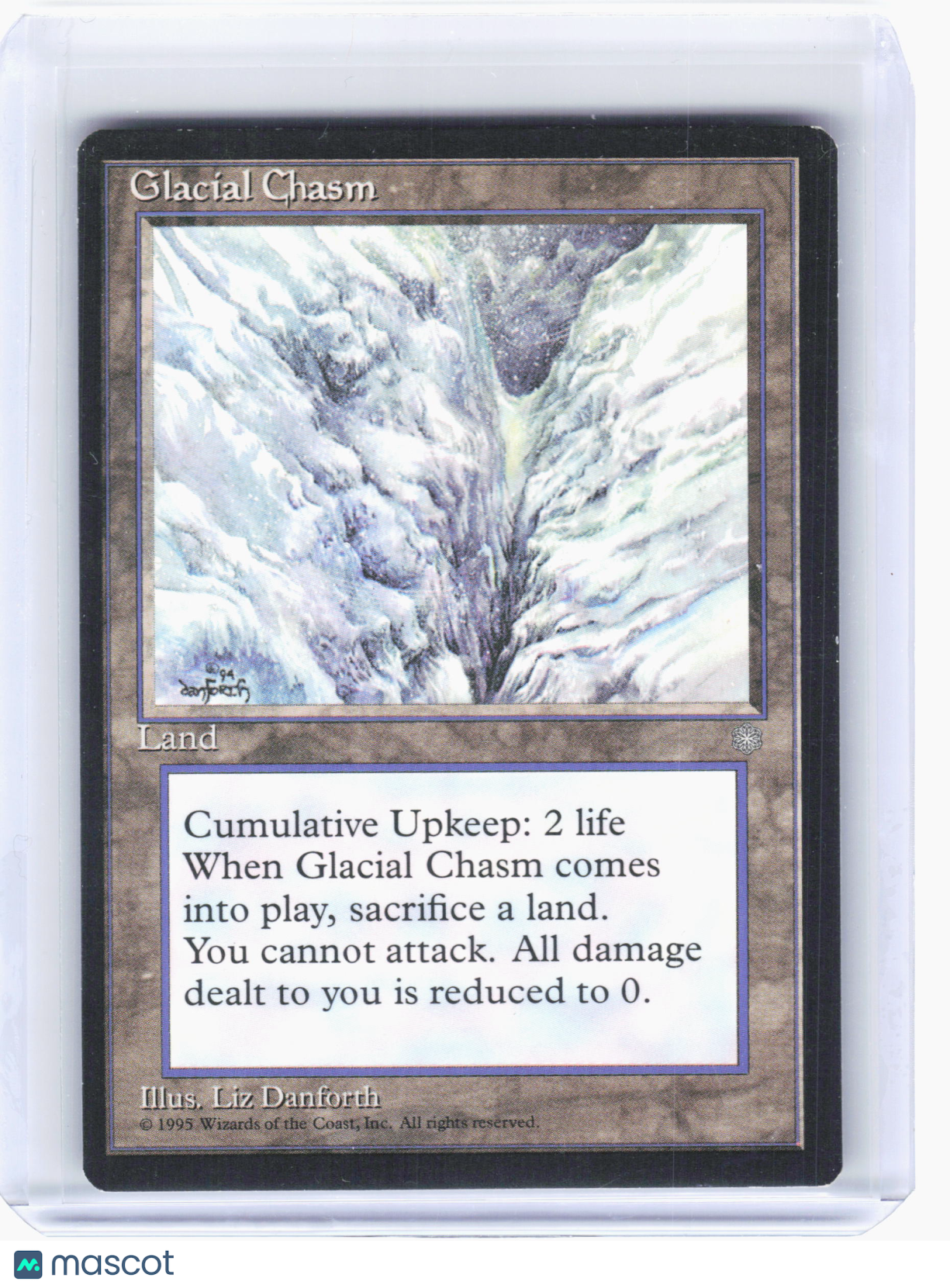 1995 Magic: The Gathering—Glacial Chasm #353 Ice Age—Uncommon Nonfoil [LP]