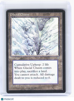 1995 Magic: The Gathering—Glacial Chasm #353 Ice Age—Uncommon Nonfoil [LP]