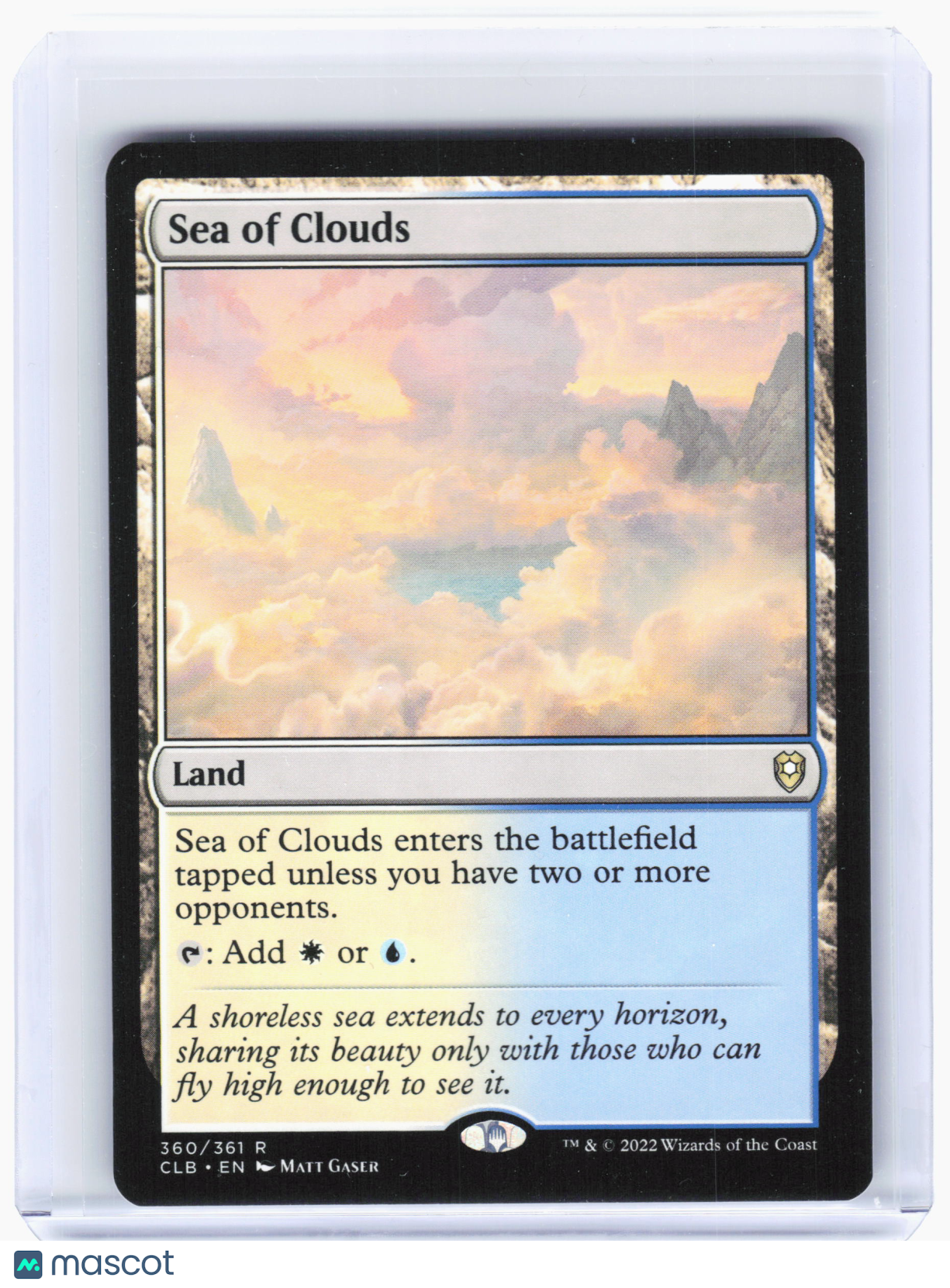 2022 MTG—Sea of Clouds #360 CLB—Rare Nonfoil