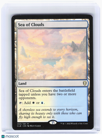 2022 MTG—Sea of Clouds #360 CLB—Rare Nonfoil