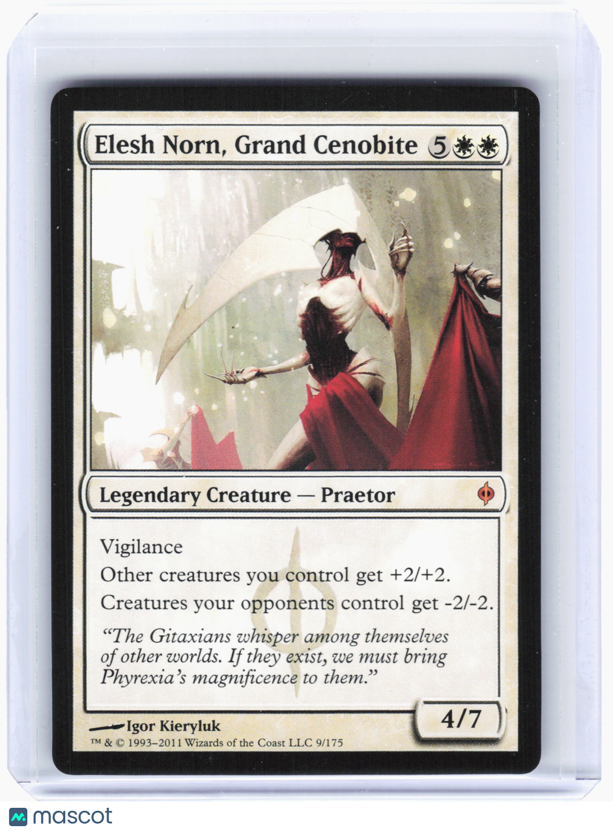 2011 Magic: TG—Elesh Norn, Grand Cenobite #9 New Phyrexia—Mythic Nonfoil