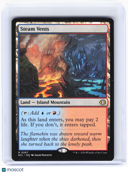 2026 Magic: The Gathering—Steam Vents #267 Lorwyn Eclipsed—Rare Nonfoil