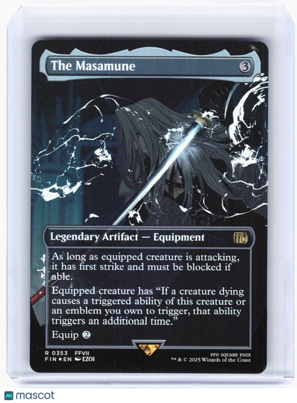 2025 Magic: The Gathering—The Masamune (Borderless) #353 FINAL FANTASY—Rare Foil