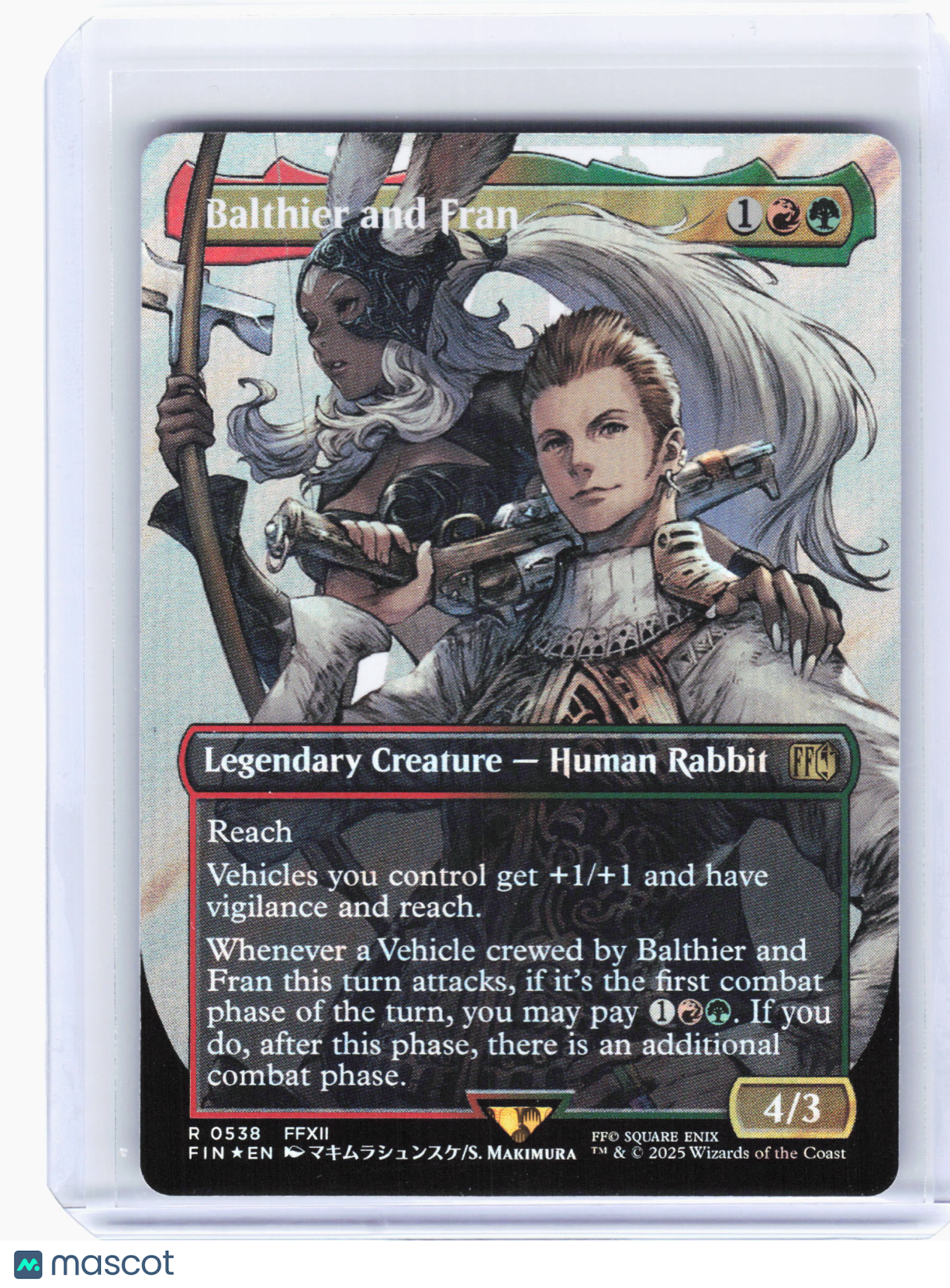 2025 Magic: TG—Balthier and Fran (Borderless) #538 FIN—Rare Surge Foil