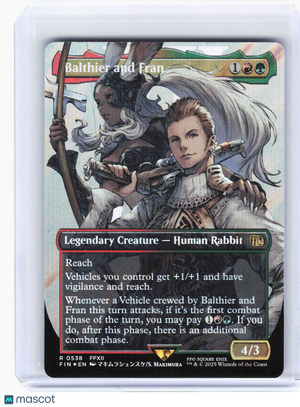 2025 Magic: TG—Balthier and Fran (Borderless) #538 FIN—Rare Surge Foil