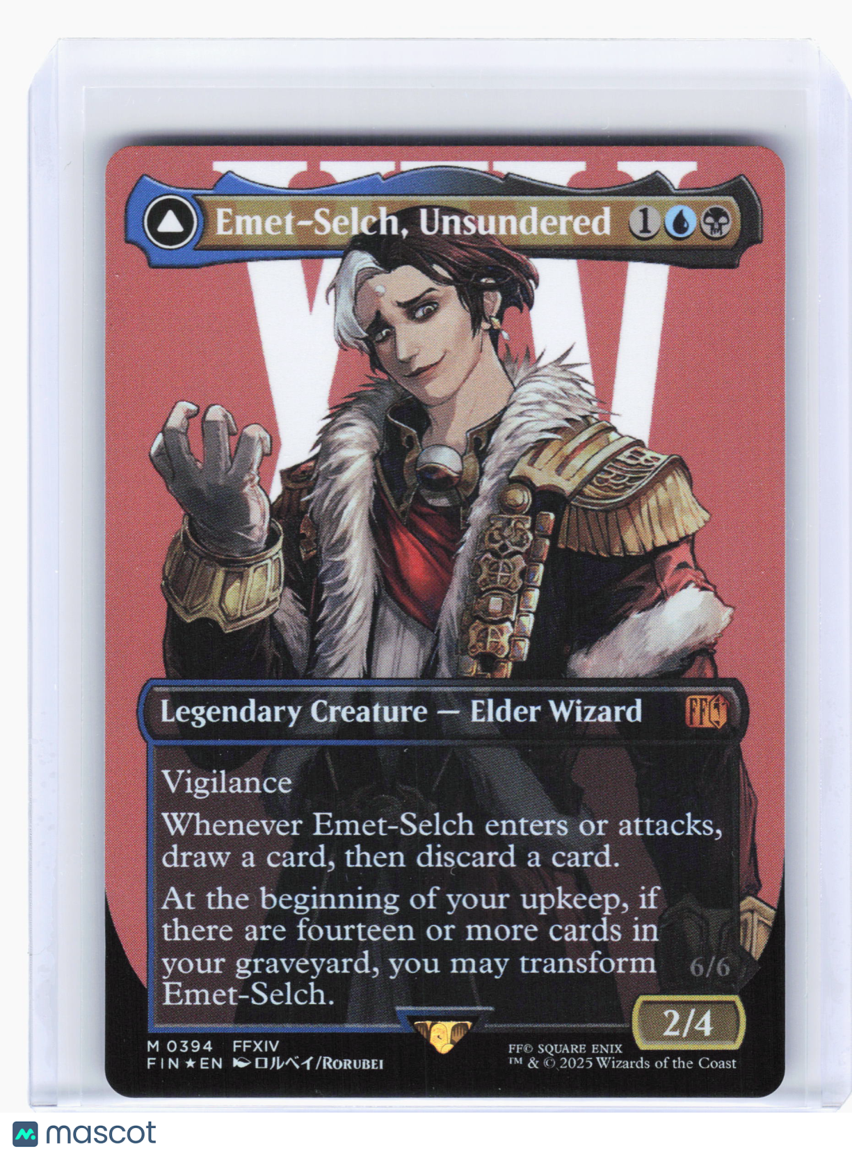 2025 Magic: TG—Emet-Selch, Unsundered (Borderless) #394 FIN—Mythic Foil