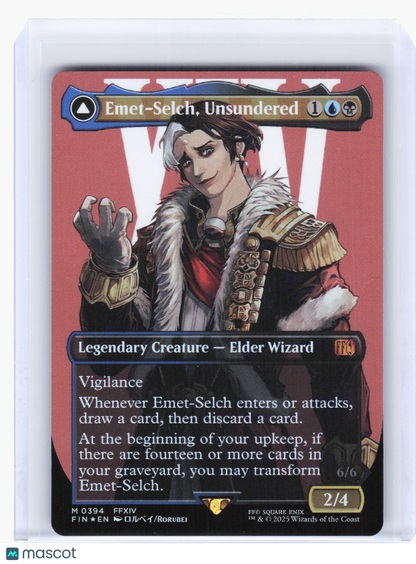 2025 Magic: TG—Emet-Selch, Unsundered (Borderless) #394 FIN—Mythic Foil
