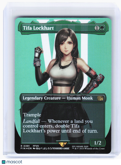 2025 Magic: TG—Tifa Lockhart (Borderless) #391 FINAL FANTASY—Rare Foil