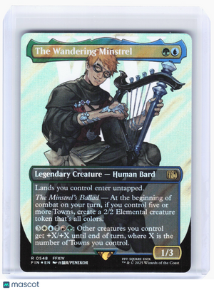 2025 Magic: TG—The Wandering Minstrel (Borderless) #548 FIN—Rare Surge Foil