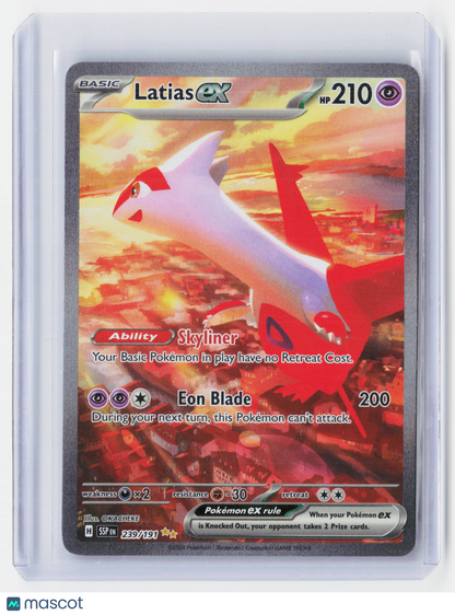 2024 Pokemon TCG—Latias EX #239/191 Surging Sparks—Secret Rare Holo SAR