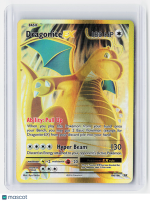 2016 Pokemon—Dragonite EX (Full Art) #106/108 XY Evolutions—Ultra Rare Holo