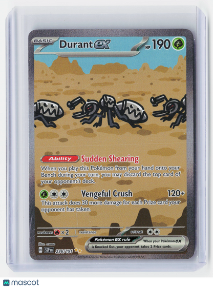 2024 Pokemon TCG—Durant EX #226/191 Surging Sparks—Secret Rare Etched SAR