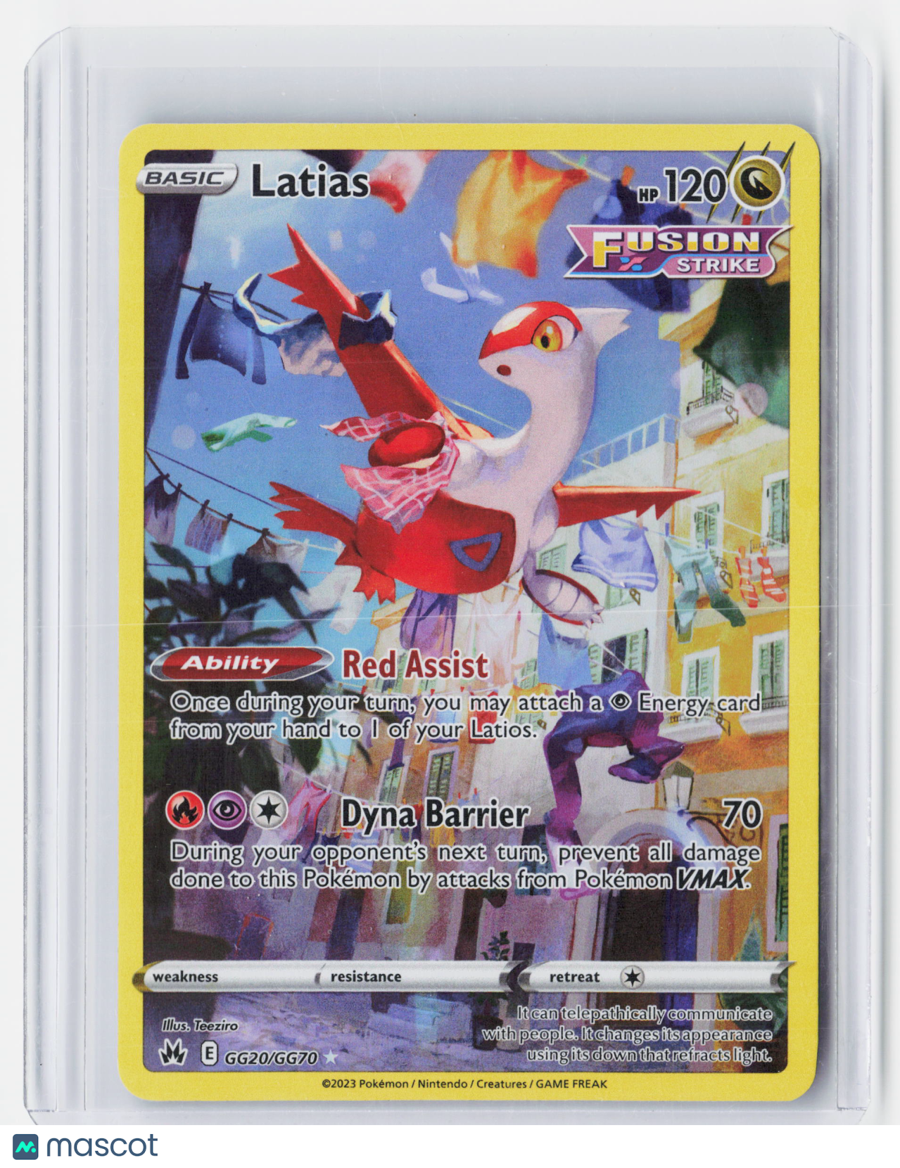 2023 Pokemon—Latias #GG20/GG70 Crown Zenith—Illustration Rare Holo