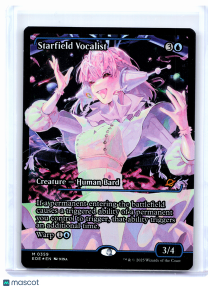 2025 Magic: TG—Starfield Vocalist (Showcase) #359 Edge of Eternities—Mythic Foil